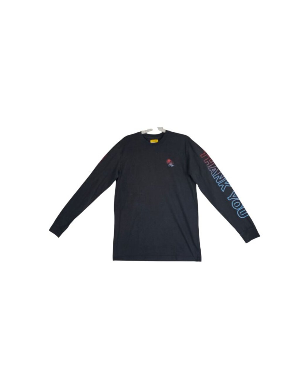 Chinatown Market Thank You Rose T-Shirt  Size L Black Long Sleeve